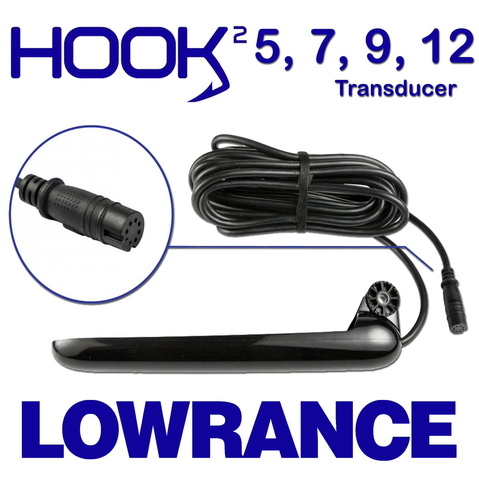 Lowrance Tripleshot Skimmer Transducer Suits Hook2 5, 7, 9, 12 Models High  Chirp Sidescan Downscan I