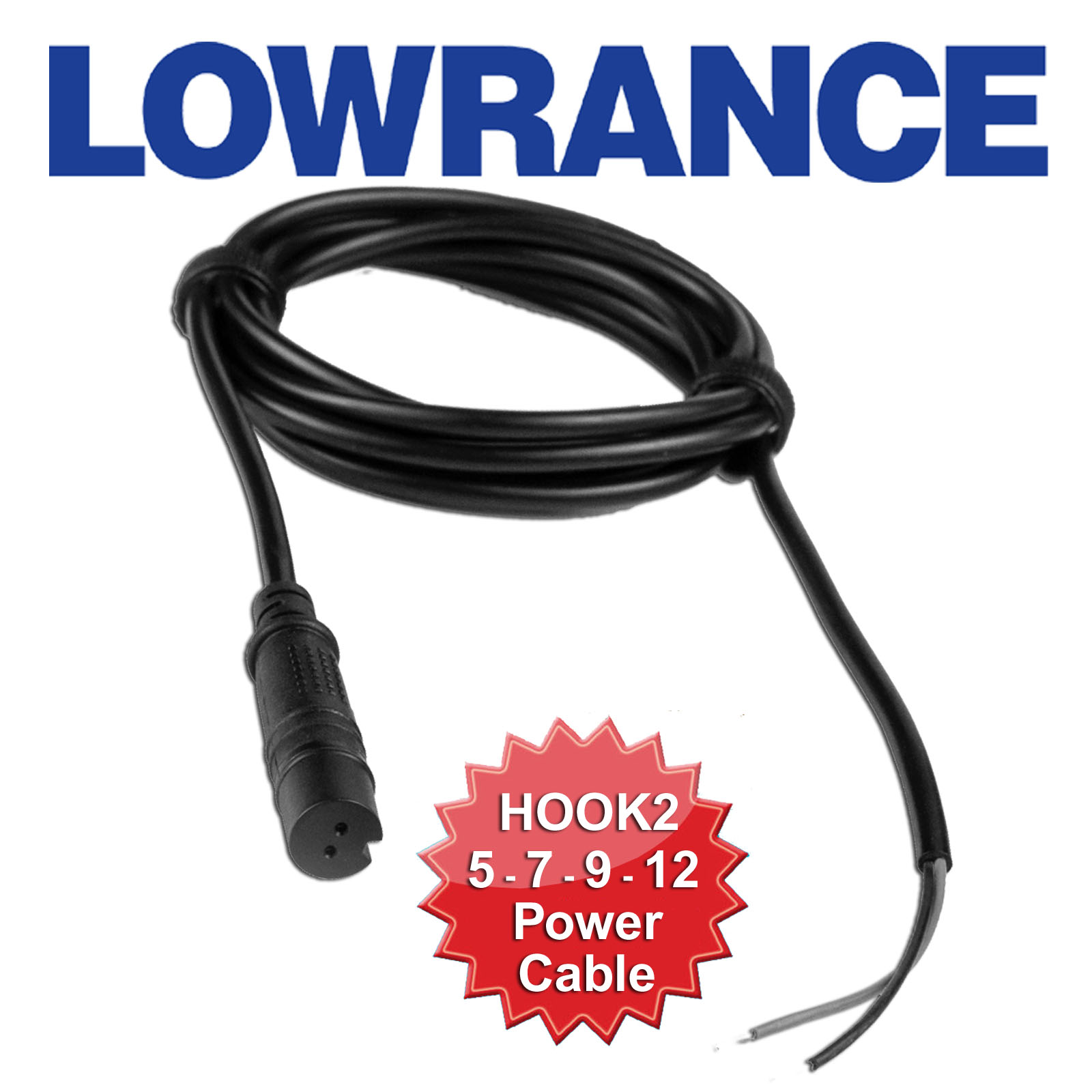 Lowrance HOOK² Power Cable - HOOK² / Reveal & Cruise Power Cable