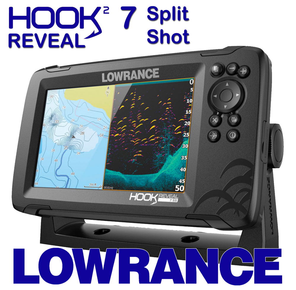 Lowrance Hook2-5 SplitShot Chartplotter Fishfinder High CHIRP