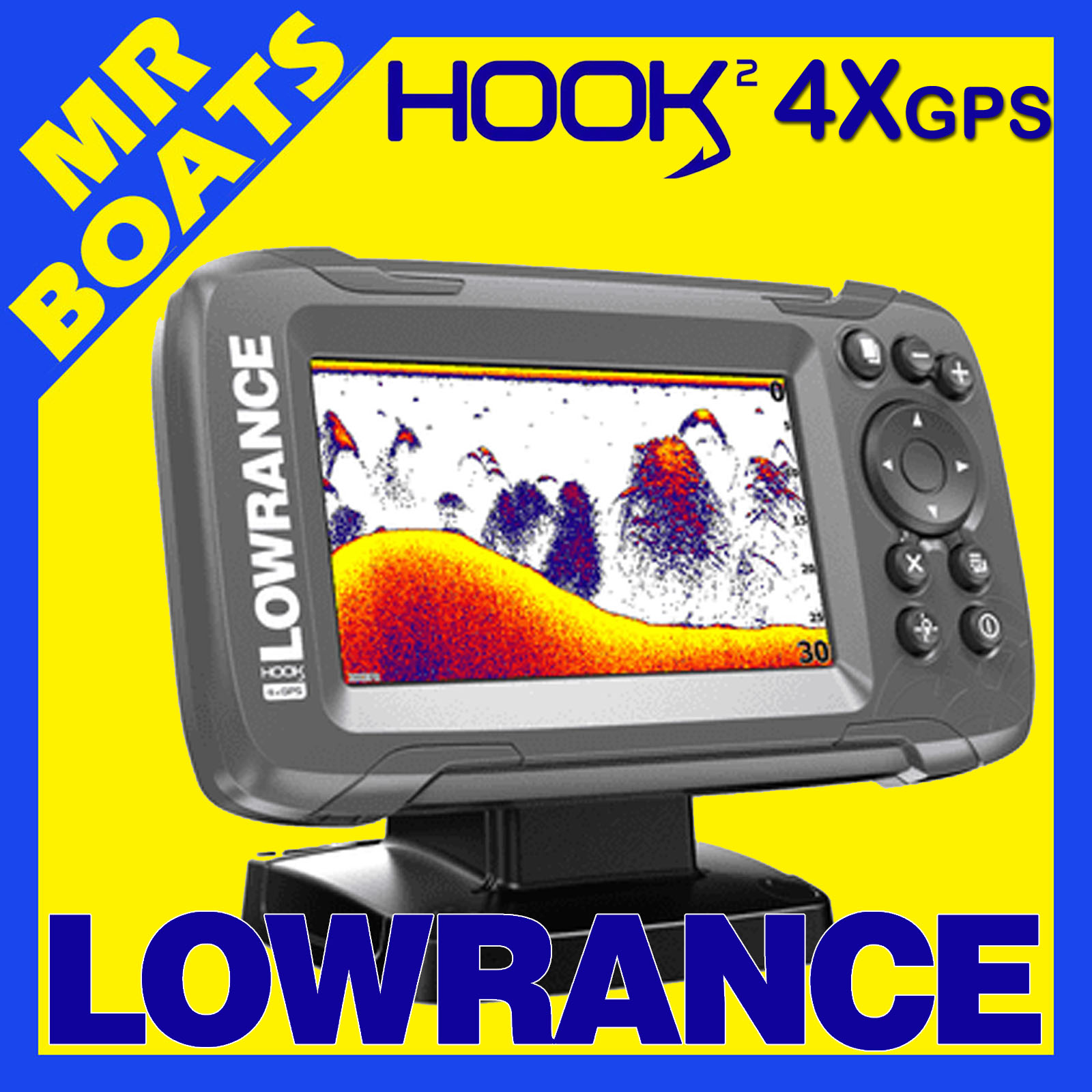 Lowrance HOOK2-4x GPS Bullet Transducer Fish Finder