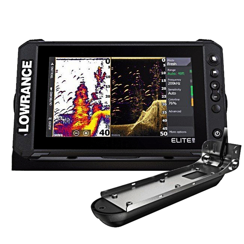 Lowrance Elite 9 FS Combo Including Active Imaging 3-In-1 Transducer  Transom Mount Part#: 000-15695