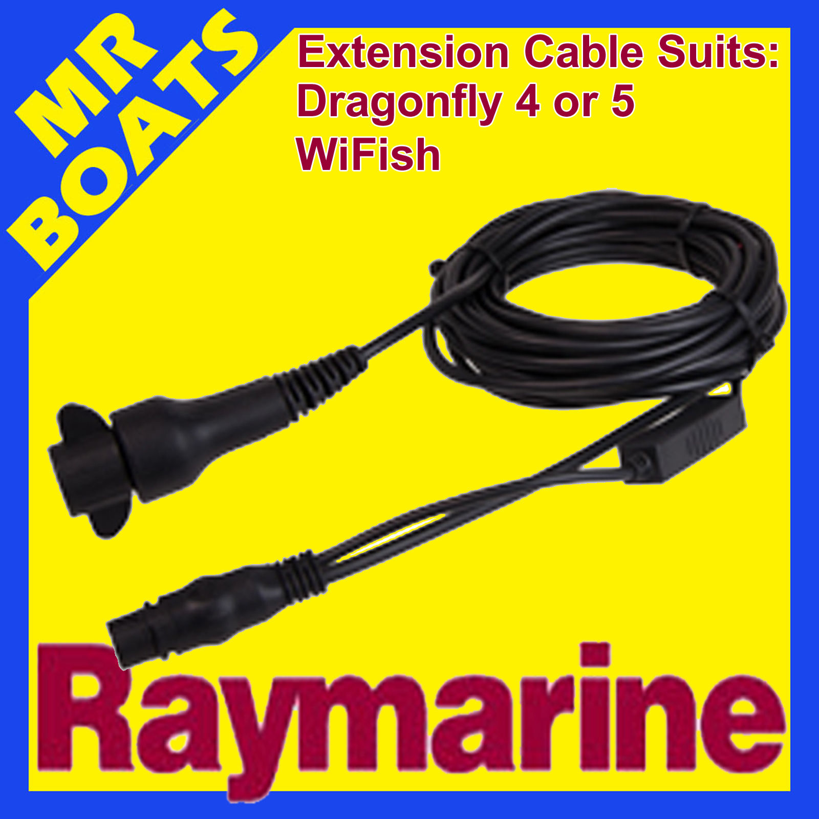 RAYMARINE DRAGONFLY 4, 5, WiFish * TRANSDUCER EXTENSION 