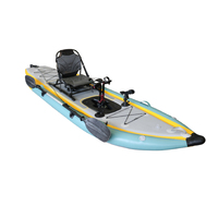 ISLAND FIN DRIVE 3.96m / 12FT Inflatable Kayak Self Propelled Pedals / Fins Compact / Powerful image