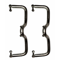 Replacement SNAP DAVITS Stainless Steel Bracket only (PAIR) for PVC Inflatable Boat Storage. image