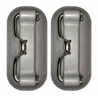 Replacement SNAP DAVITS Pads & Stainless Steel Bracket (PAIR) for PVC Inflatable Boat Storage. image