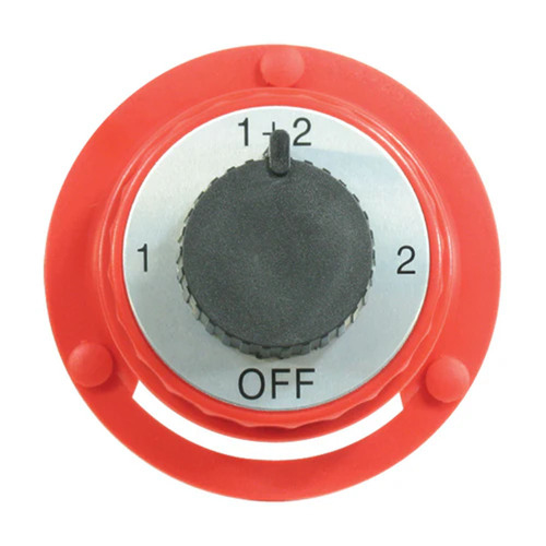 Dual Battery Selector Switch 12V - Orange - Boat Caravan Car 4WD 4X4